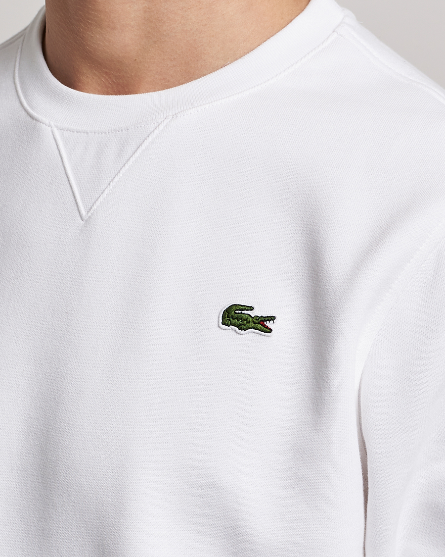 Men | Sweaters & Knitwear | Lacoste | Crew Neck Sweatshirt White