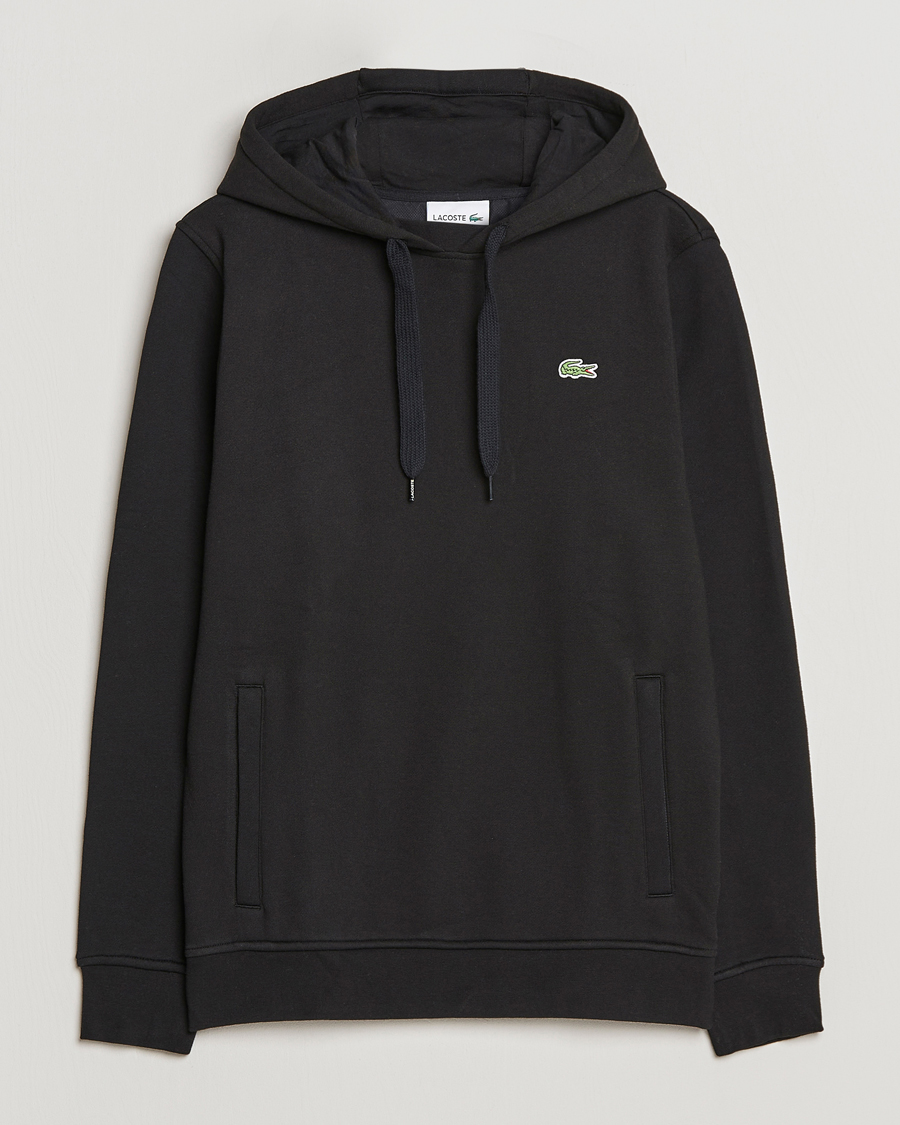 lacoste hoodie black