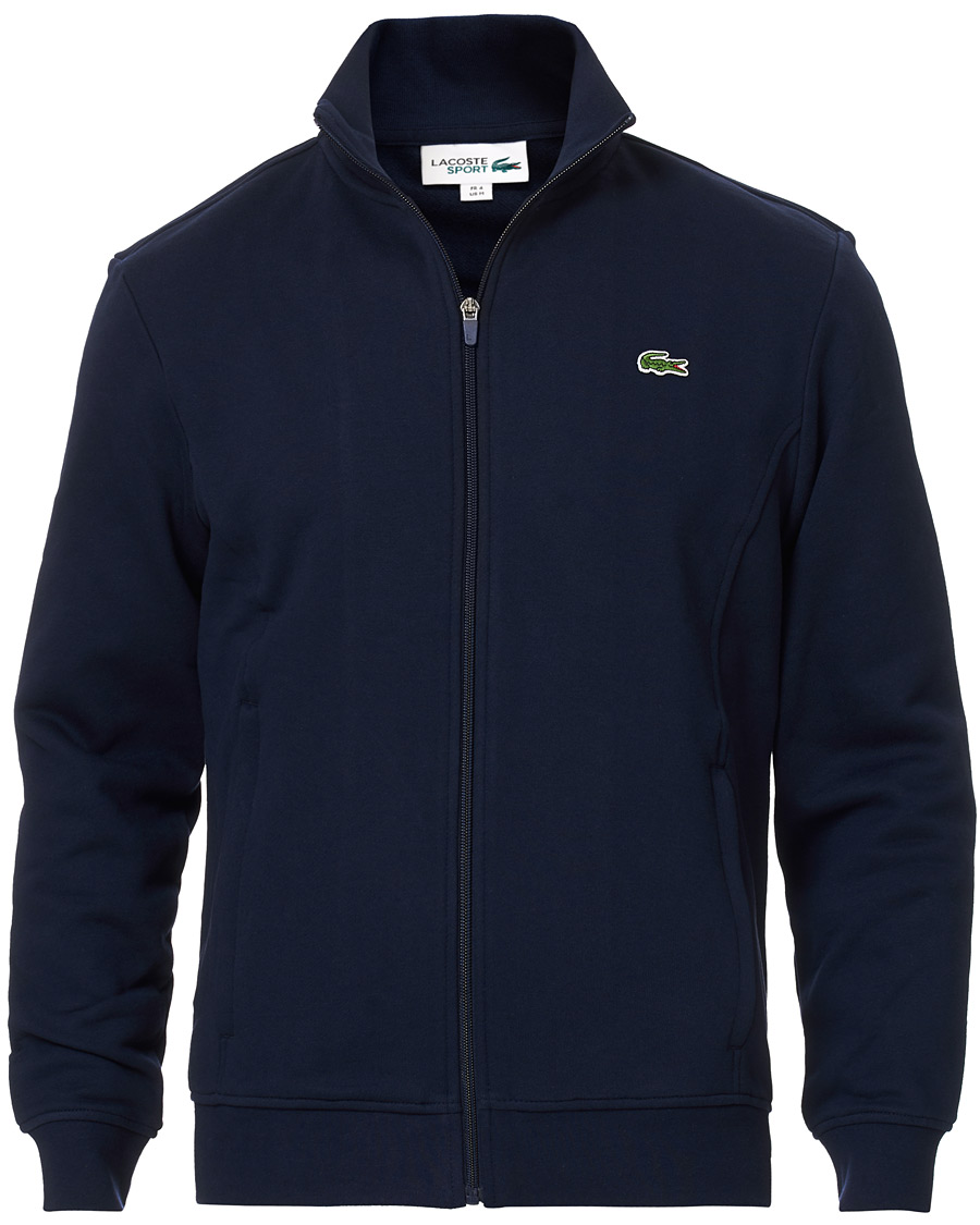 Lacoste Sport Full Zip Sweater Navy Blue at CareOfCarl.com