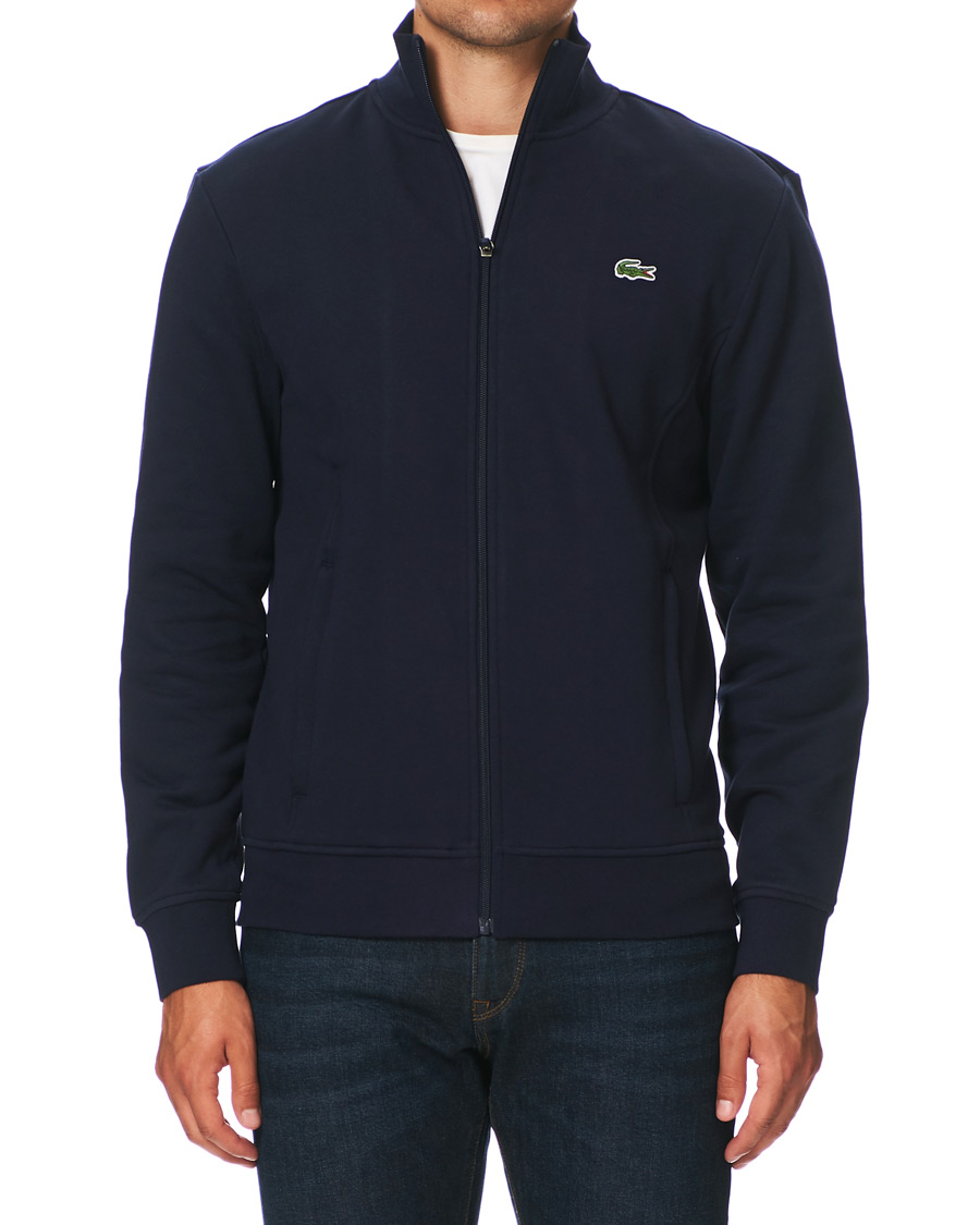 Lacoste Sport Full Zip Sweater Navy Blue at CareOfCarl.com