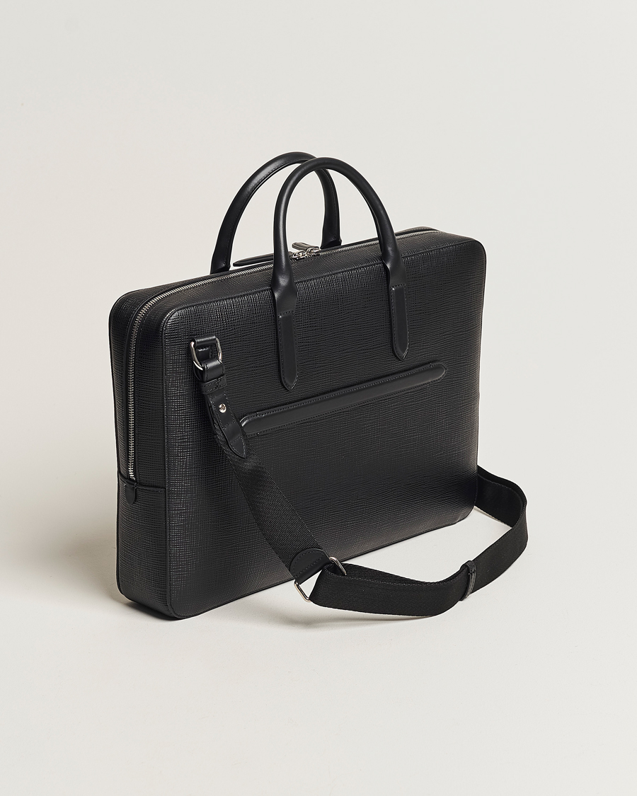 Men | Bags | Smythson | Panama Lightweight Briefcase Black