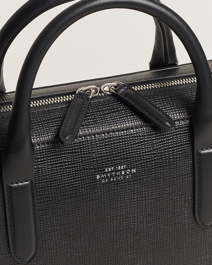 Men | Bags | Smythson | Panama Lightweight Briefcase Black