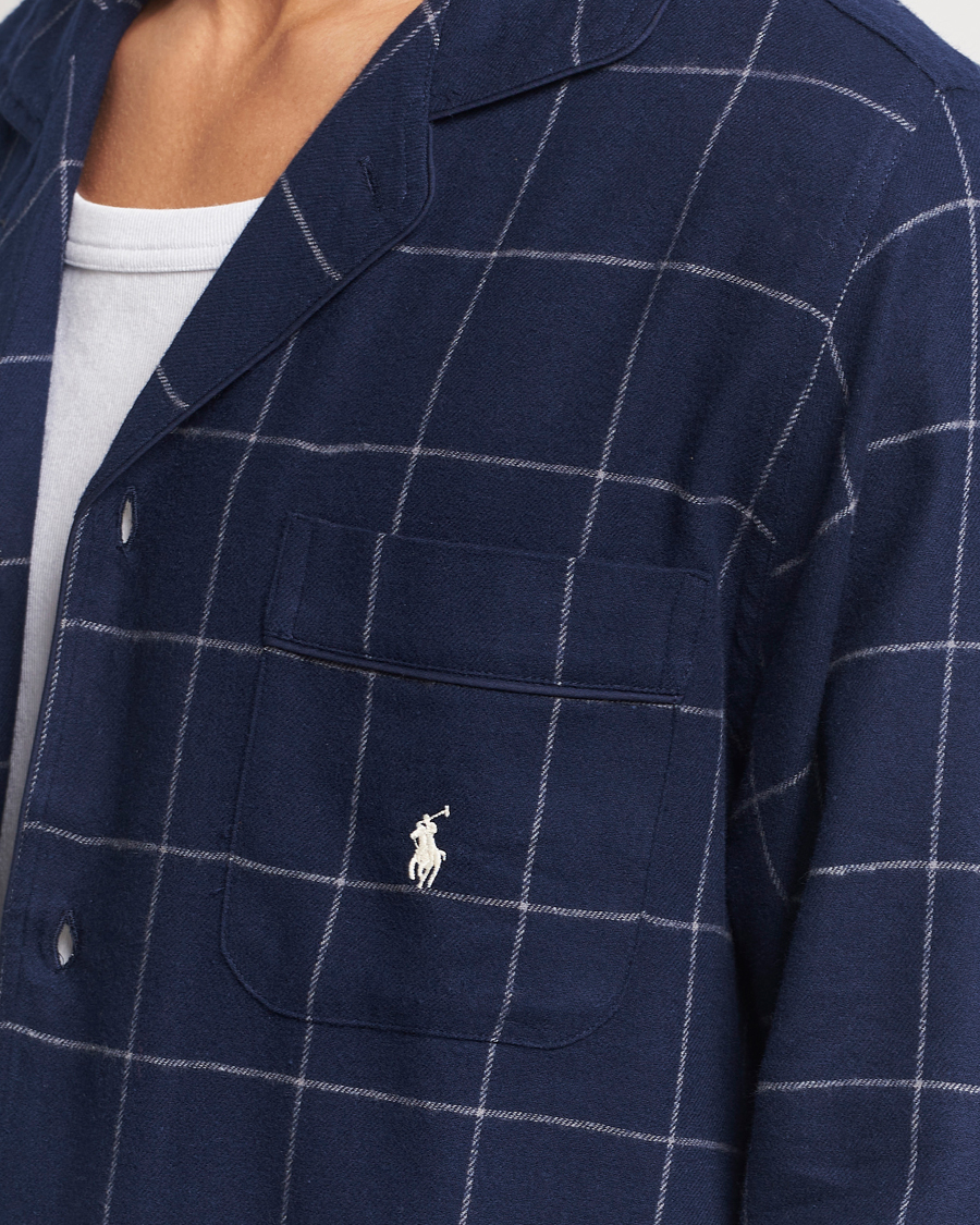 Men | Pyjamas & Robes | Polo Ralph Lauren | Pyjama Set Navy Windowpane