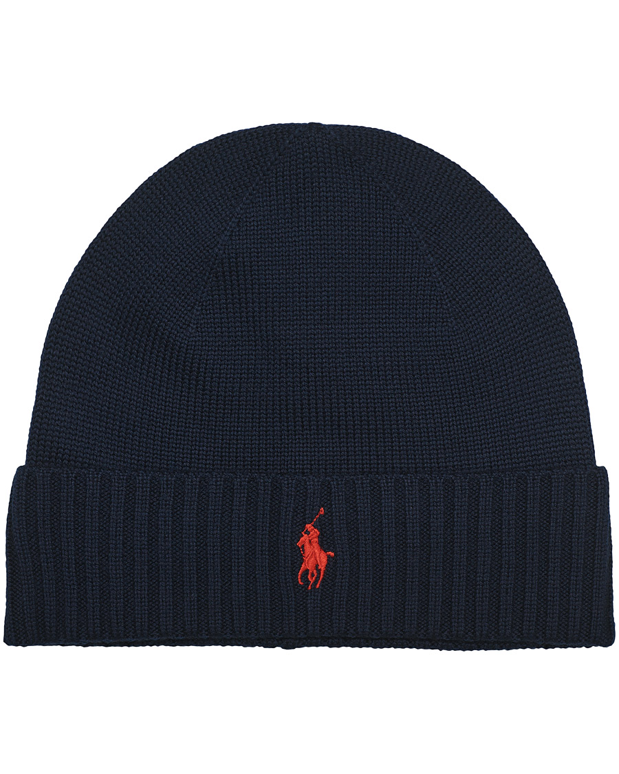 Men | Polo Ralph Lauren Merino Wool Beanie Piper Navy | Polo Ralph Lauren | Merino Wool Beanie Piper Navy