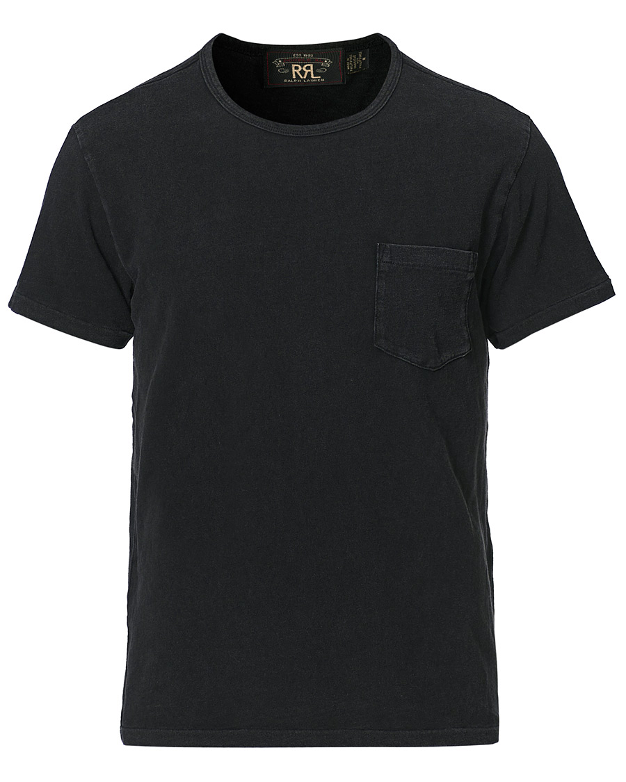 Men | T-Shirts | RRL | Washed Pocket Tee Black Indigo