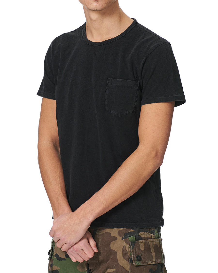 Men | T-Shirts | RRL | Washed Pocket Tee Black Indigo