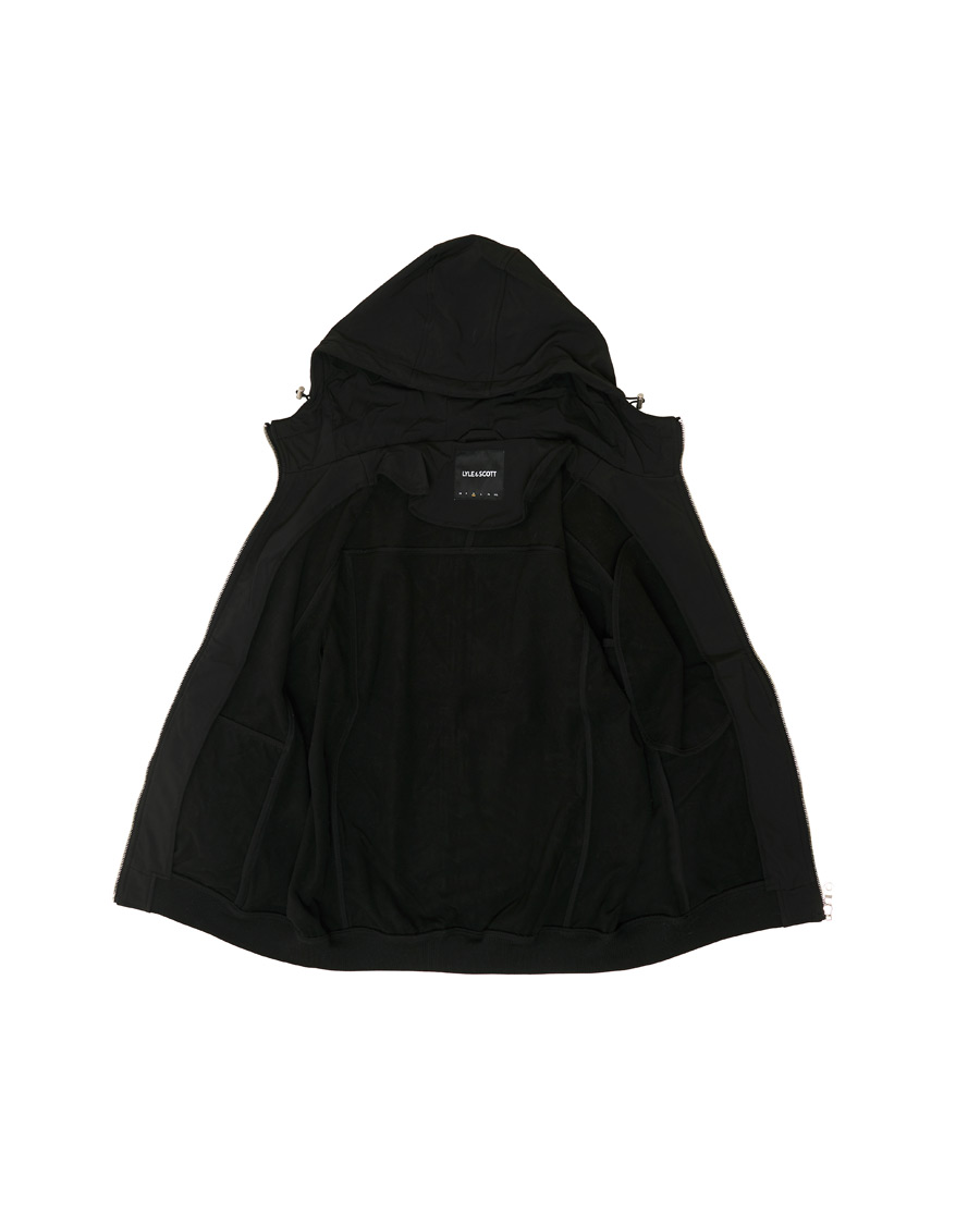 Men | Coats & Jackets | Lyle & Scott | Softshell Hooded Jacket Black