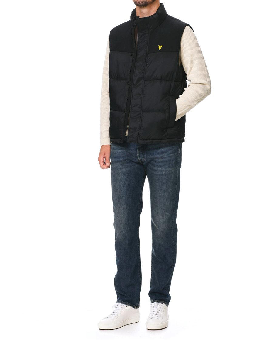 Men | Coats & Jackets | Lyle & Scott | Wadded Gilet Vest Black