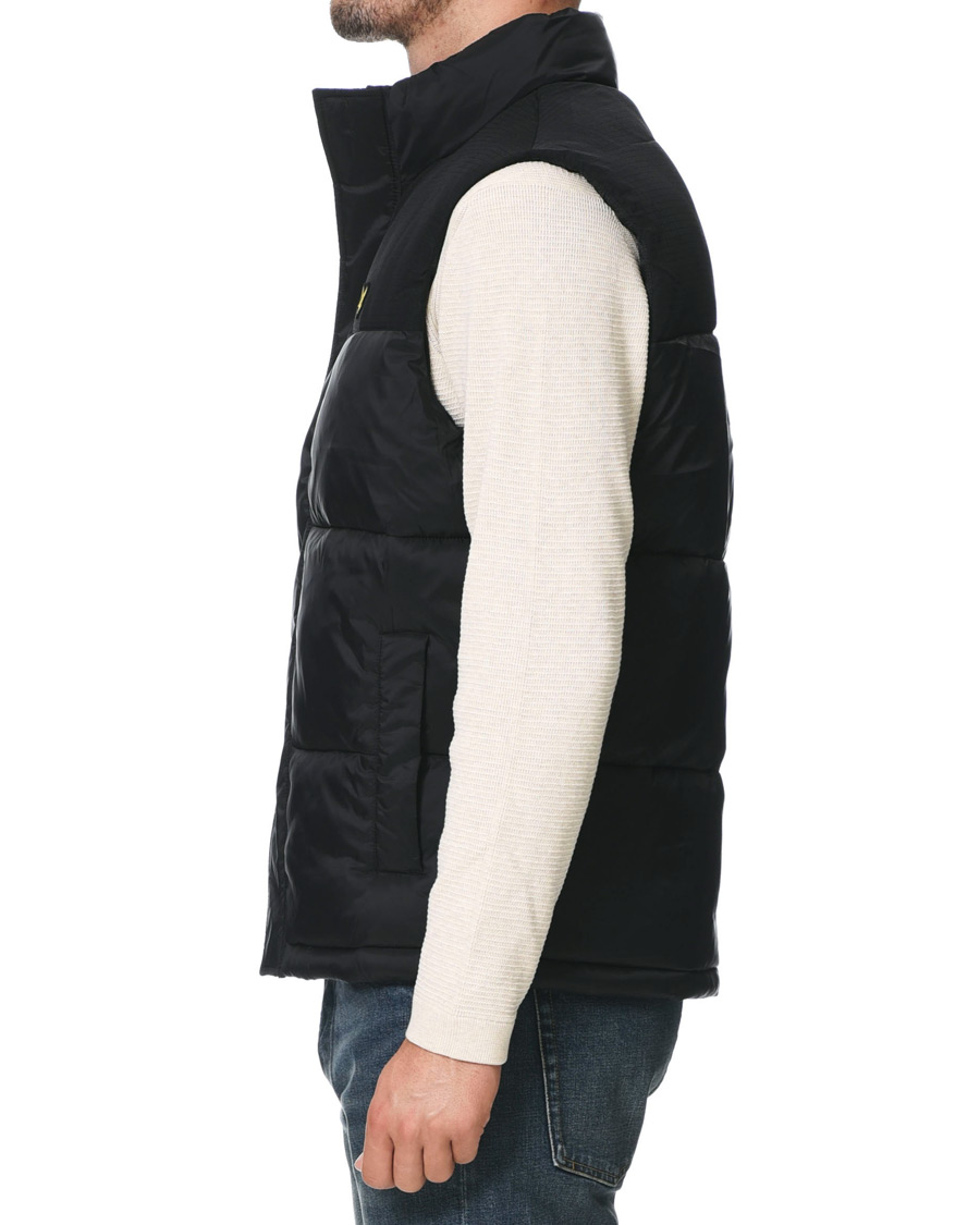 Men | Coats & Jackets | Lyle & Scott | Wadded Gilet Vest Black