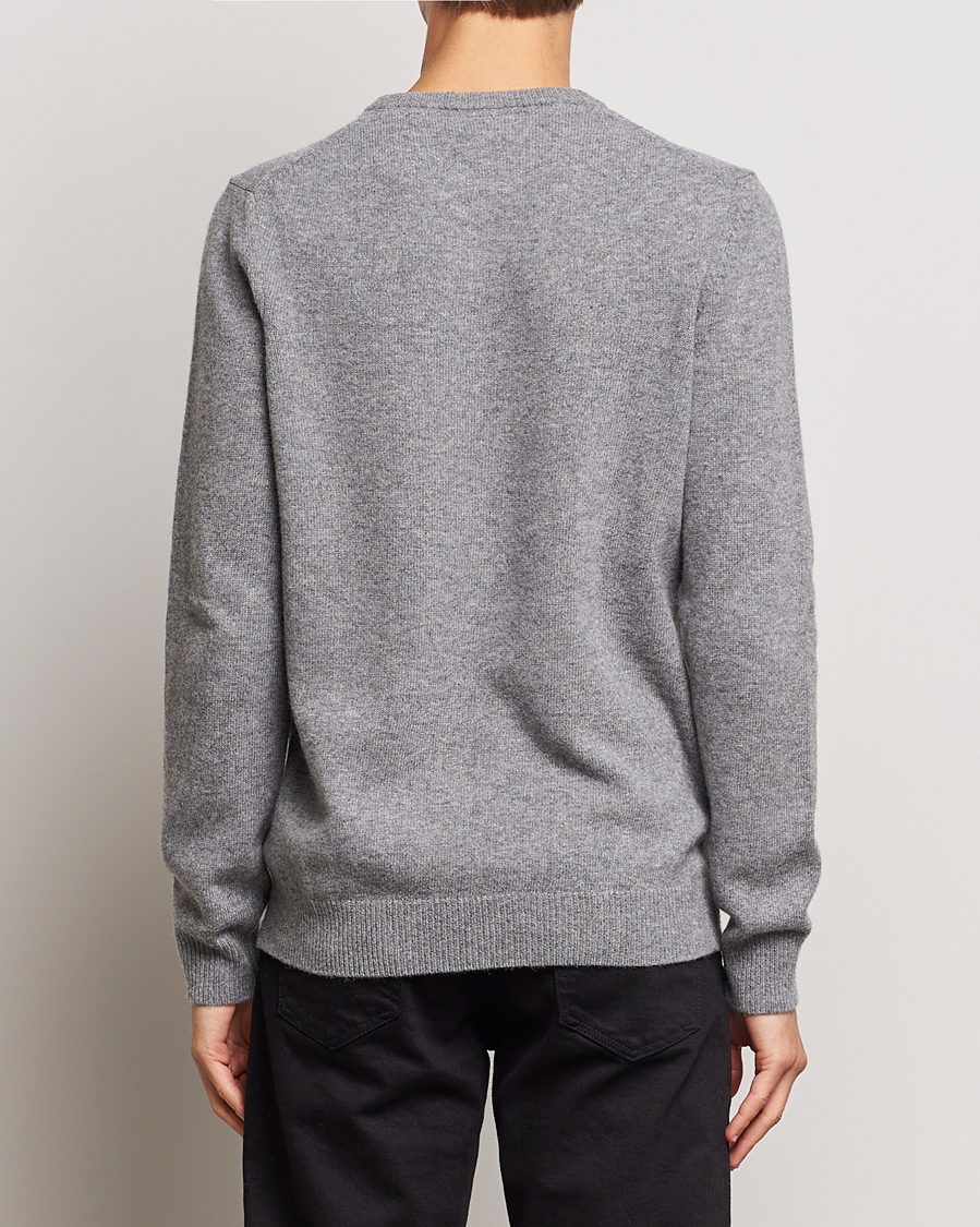 Men | Sweaters & Knitwear | Lyle & Scott | Lambswool Crew Neck Pullover Mid Grey Melange