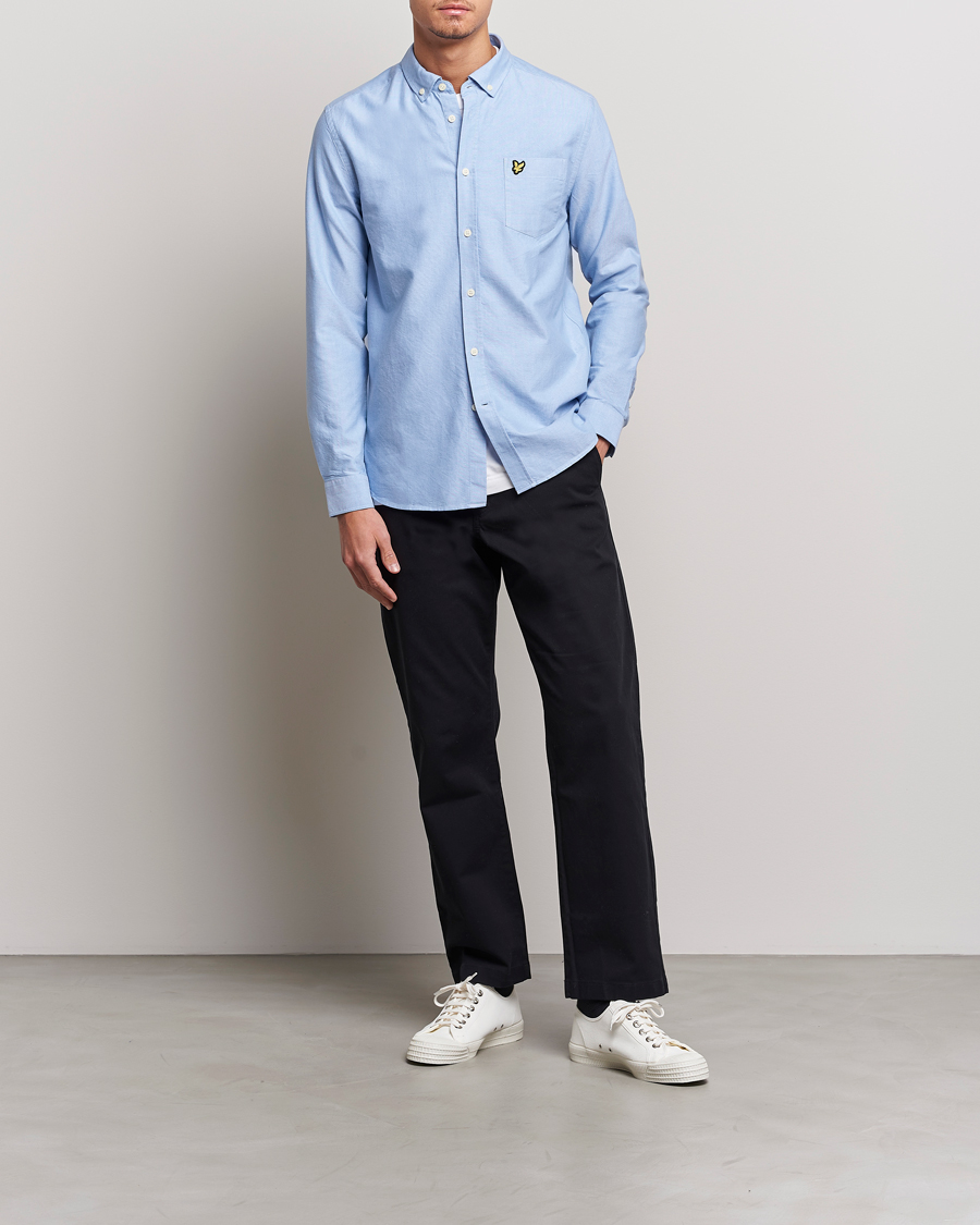 Men | Shirts | Lyle & Scott | Lightweight Oxford Shirt Riviera Blue