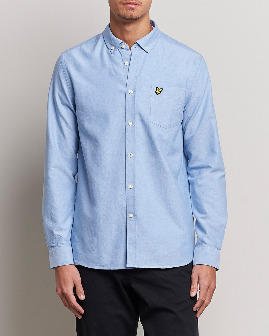 Men | Oxford Shirts | Lyle & Scott | Lightweight Oxford Shirt Riviera Blue