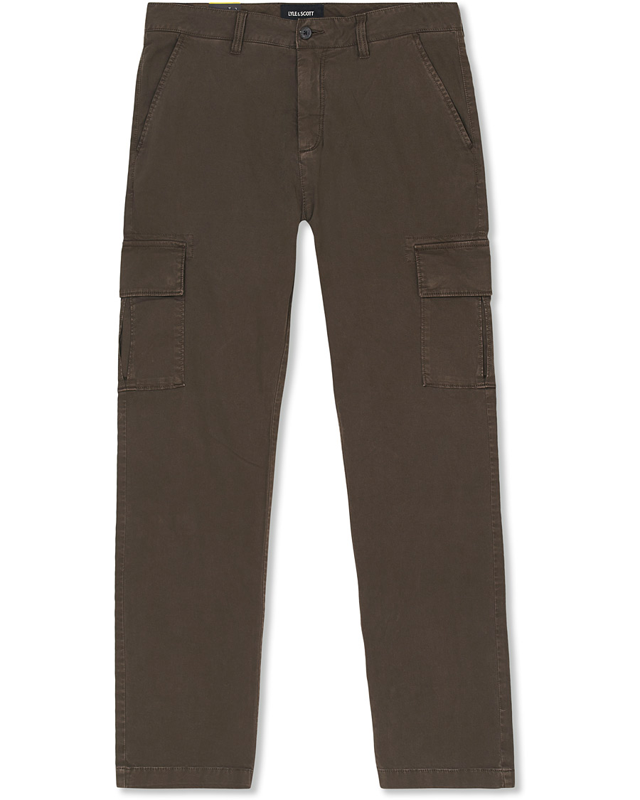 Men | Trousers | Lyle & Scott | Cargo Pants Trek Green