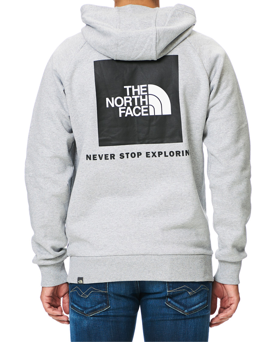 Men | Sweaters & Knitwear | The North Face | Raglan Redbox Hoodie Grey Heather