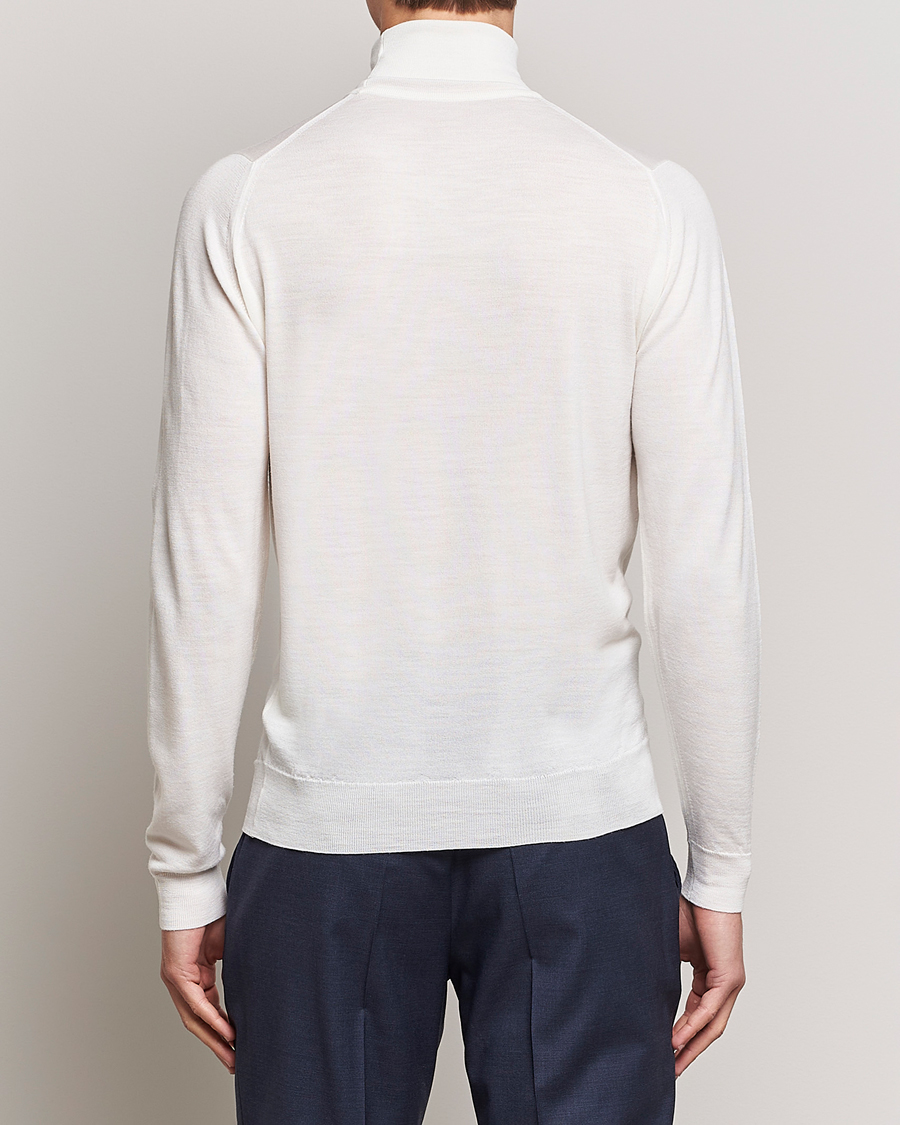 Men | Sweaters & Knitwear | John Smedley | Cherwell Extra Fine Merino Rollneck Snow White