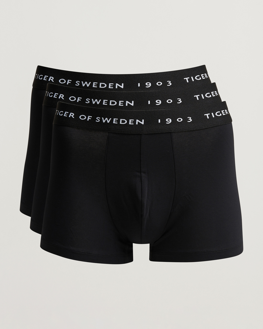 Men |  | Tiger of Sweden | Hermod Cotton 3-Pack Boxer Brief Black