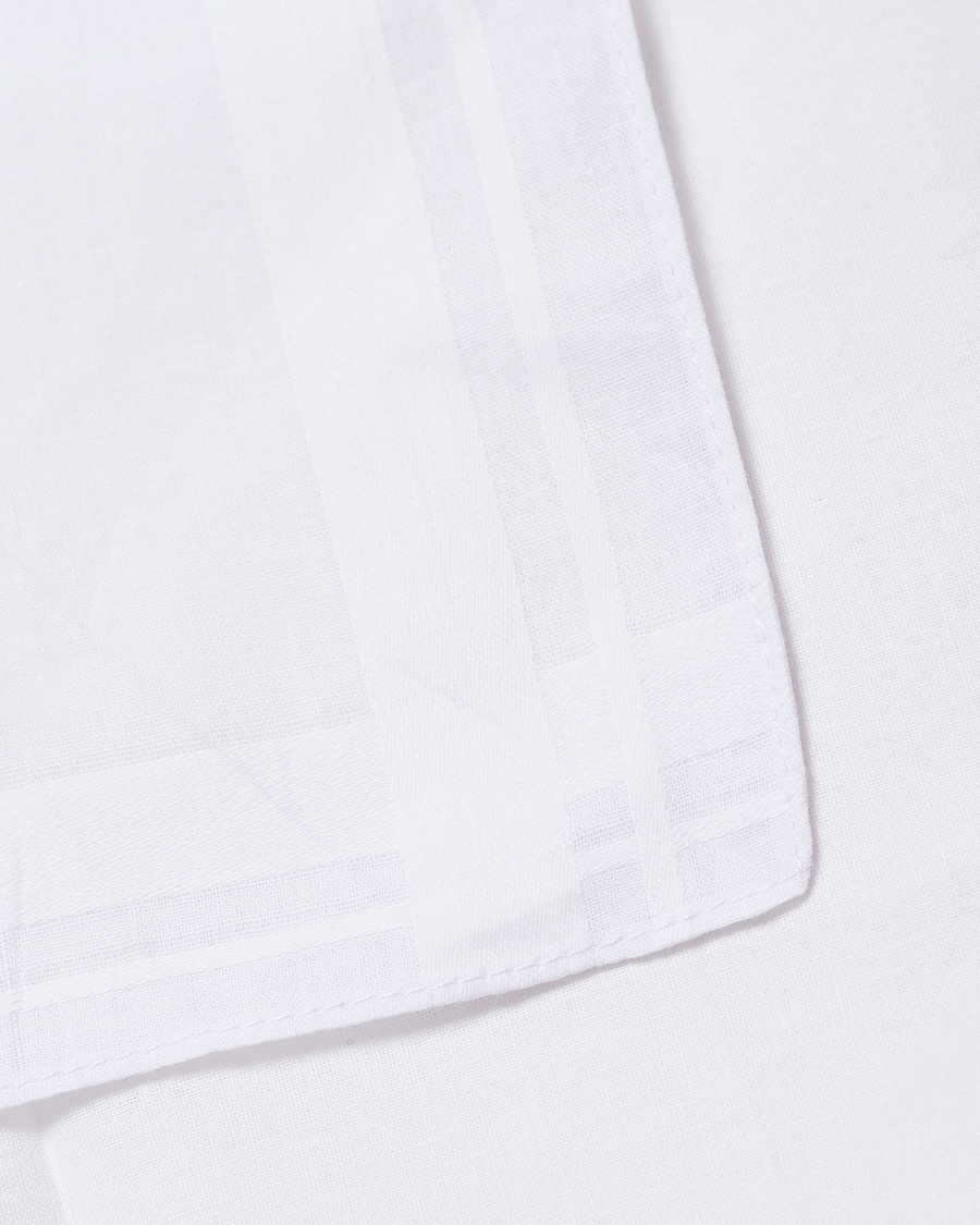 Men | Pocket Squares | Amanda Christensen | 6-pack Cotton Pocket Square White