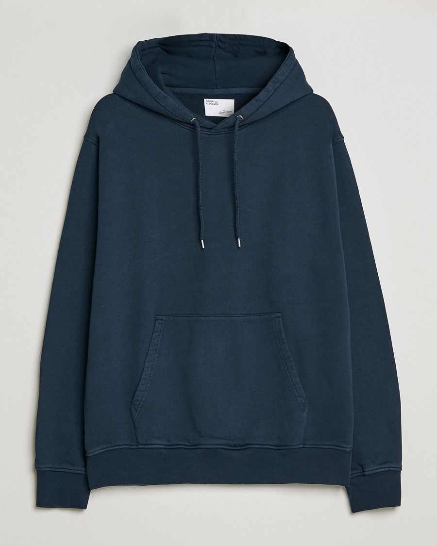 Men | Sweaters & Knitwear | Colorful Standard | Classic Organic Hood Navy Blue