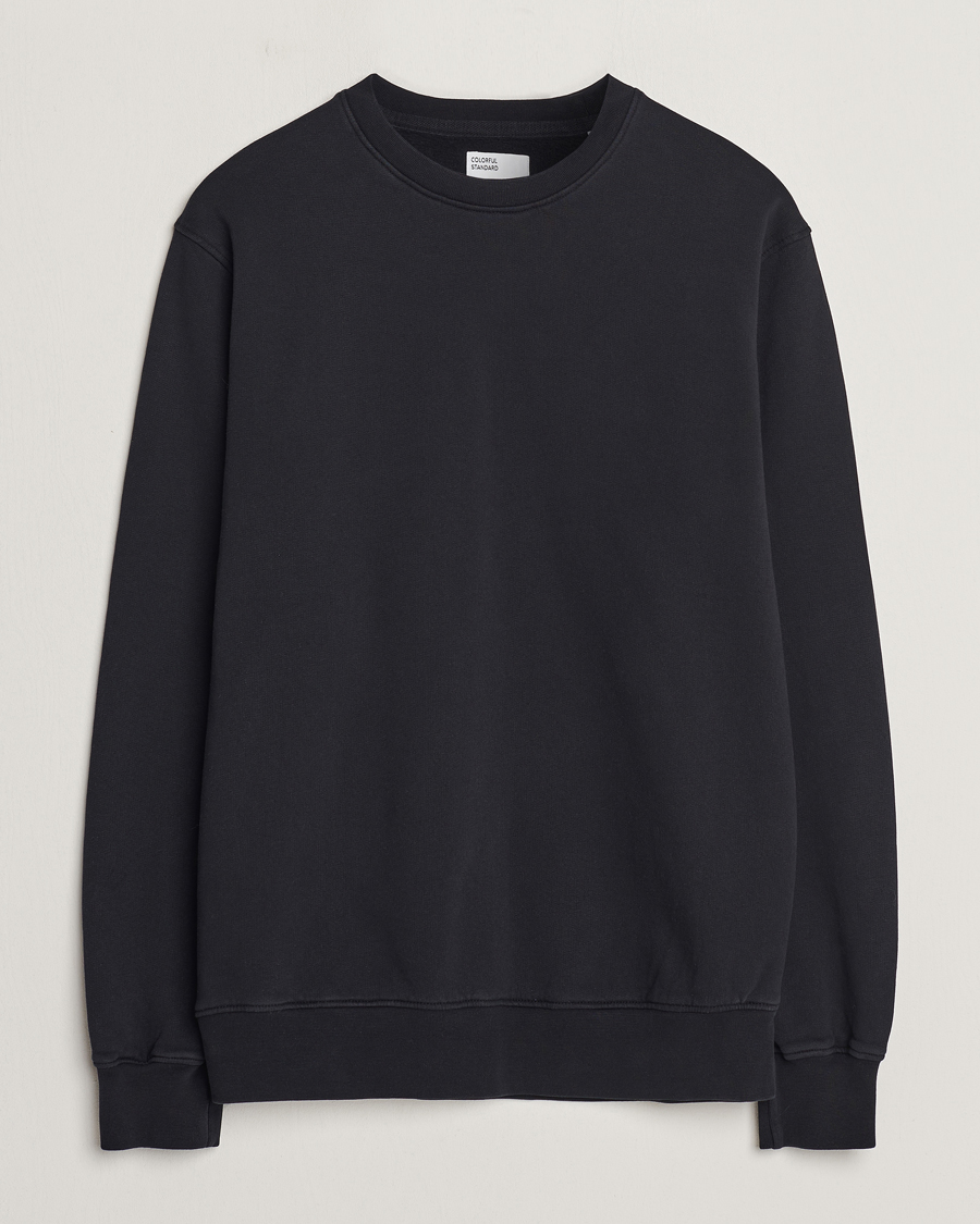 Men | Sweaters & Knitwear | Colorful Standard | Classic Organic Crew Neck Sweat Deep Black