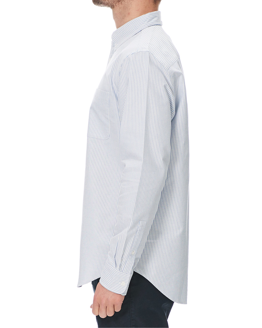 Men | Shirts | Club Monaco | Slim Fit Oxford Stripe Shirt Blue/White