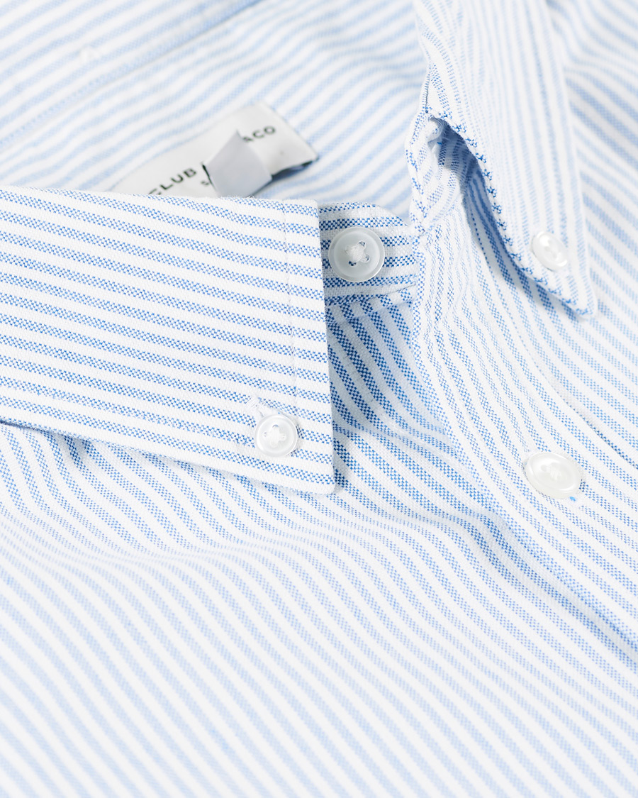 Men | Shirts | Club Monaco | Slim Fit Oxford Stripe Shirt Blue/White