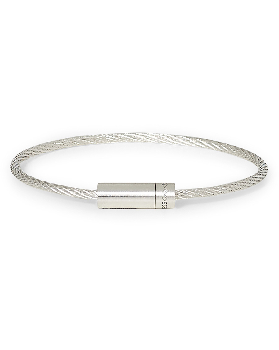Men | LE GRAMME Cable Bracelet Brushed Sterling Silver 9g | LE GRAMME | Cable Bracelet Brushed Sterling Silver 9g