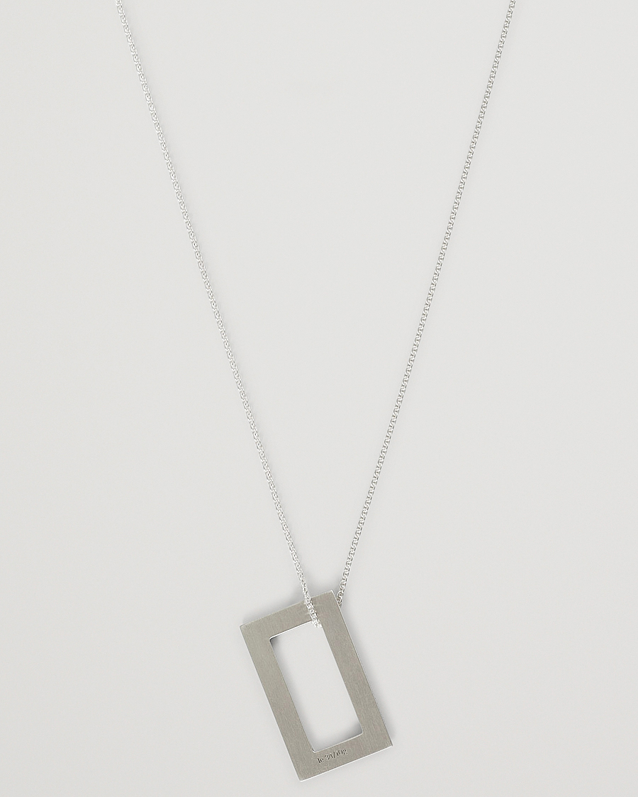 Men | Jewellery | LE GRAMME | Rectangular Necklace Le 3.4 Sterling Silver