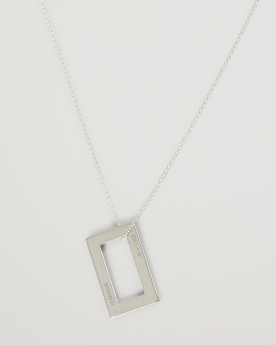 Men | LE GRAMME Rectangular Necklace Le 3.4 Sterling Silver | LE GRAMME | Rectangular Necklace Le 3.4 Sterling Silver