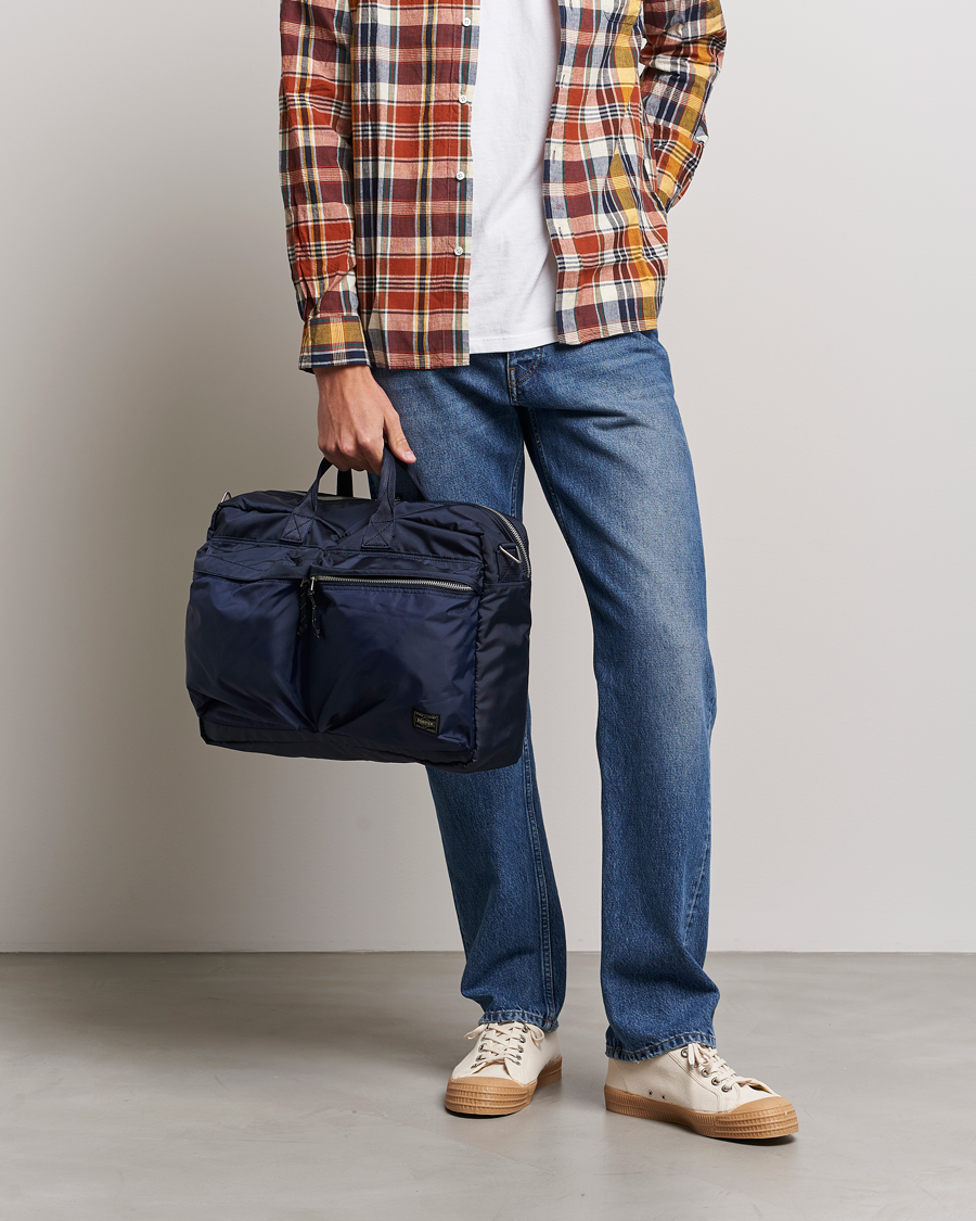 Men | Bags | Porter-Yoshida & Co. | Porter-Yoshida & Co.Force 3Way BriefcaseNavy Blue
