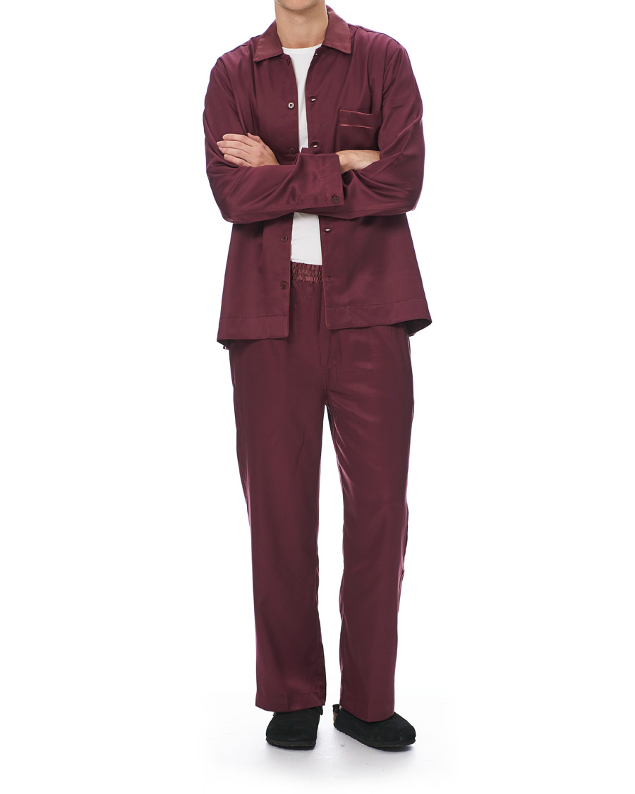 Men | Pyjamas & Robes | CDLP | Home Suit Long Sleeve Burgundy