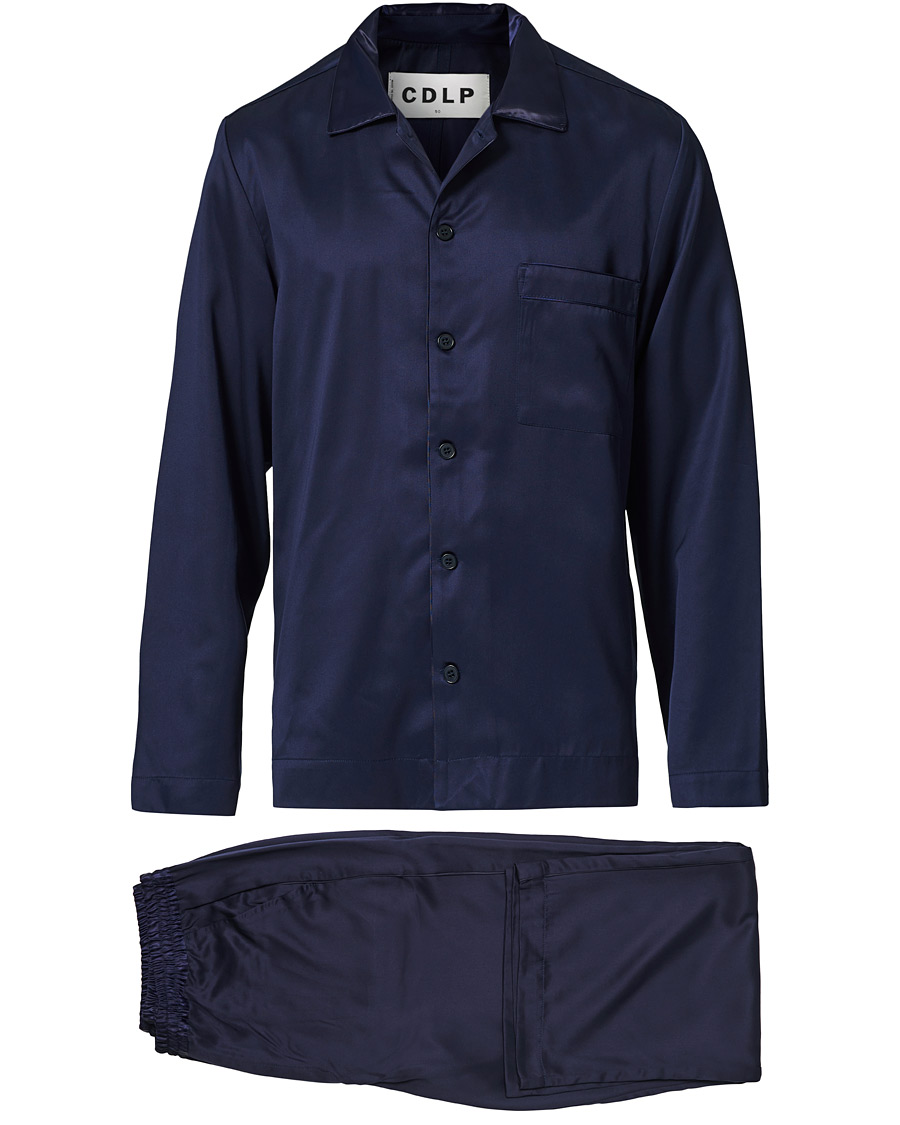 Men | Pyjamas & Robes | CDLP | Home Suit Long Sleeve Navy Blue