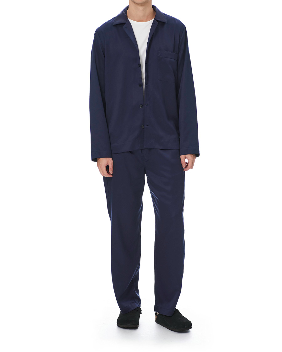 Men | Pyjamas & Robes | CDLP | Home Suit Long Sleeve Navy Blue