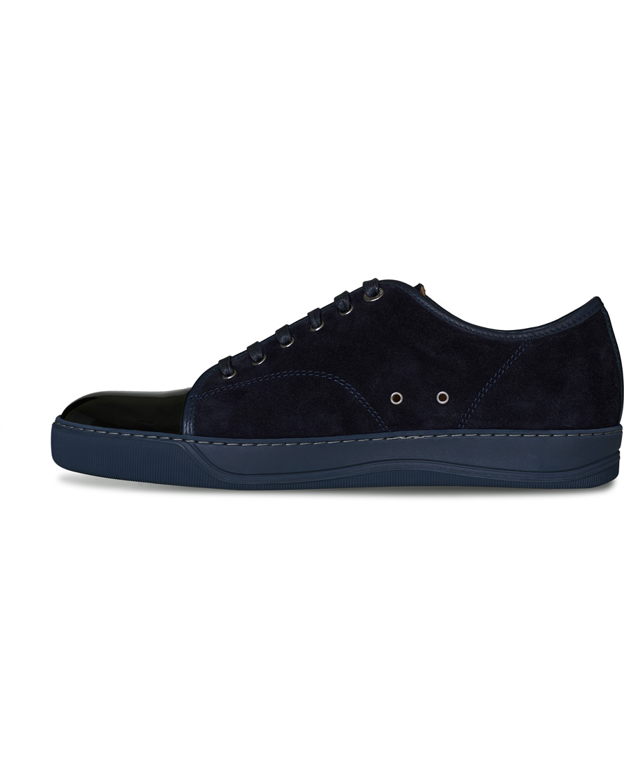 Men | Lanvin Patent Captoe Sneaker Dark Blue/Dark Blue | Lanvin | Patent Captoe Sneaker Dark Blue/Dark Blue