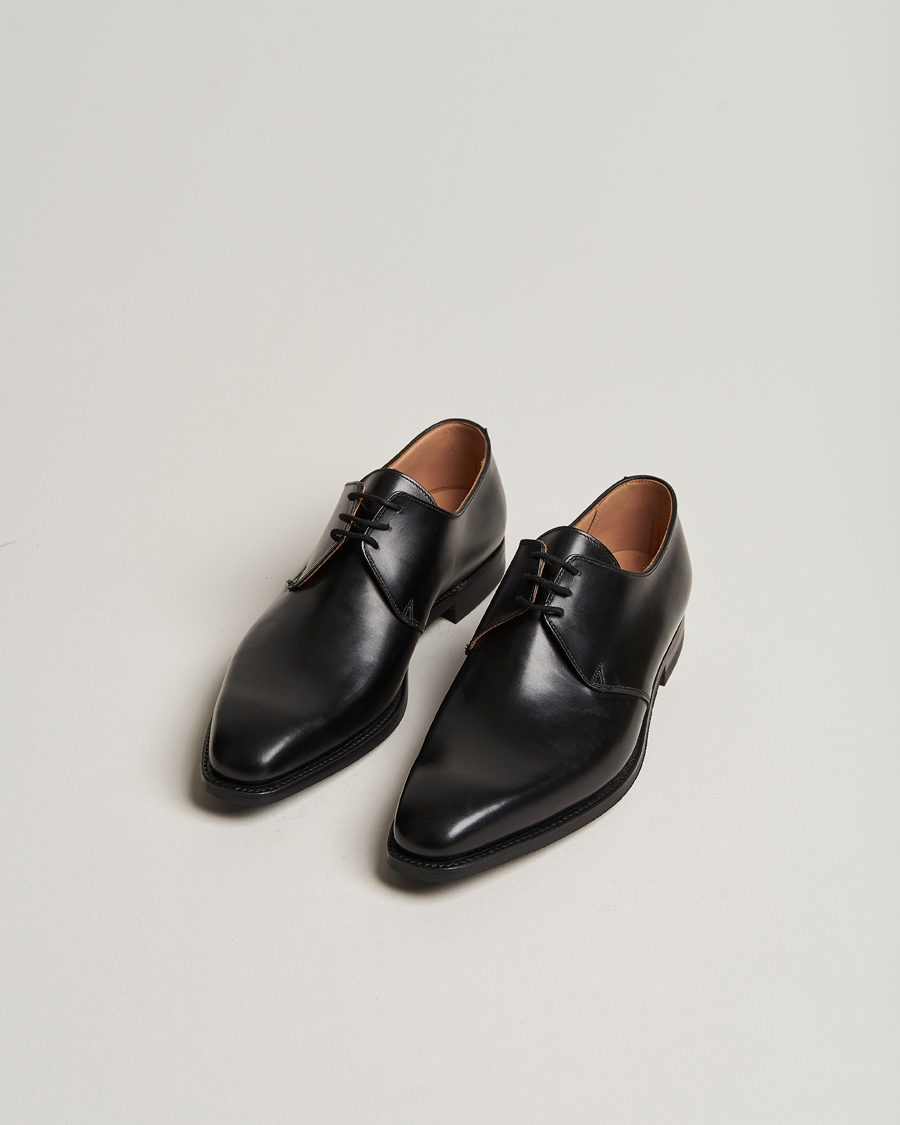 Men | Shoes | Crockett & Jones | Highbury Derby Black Calf