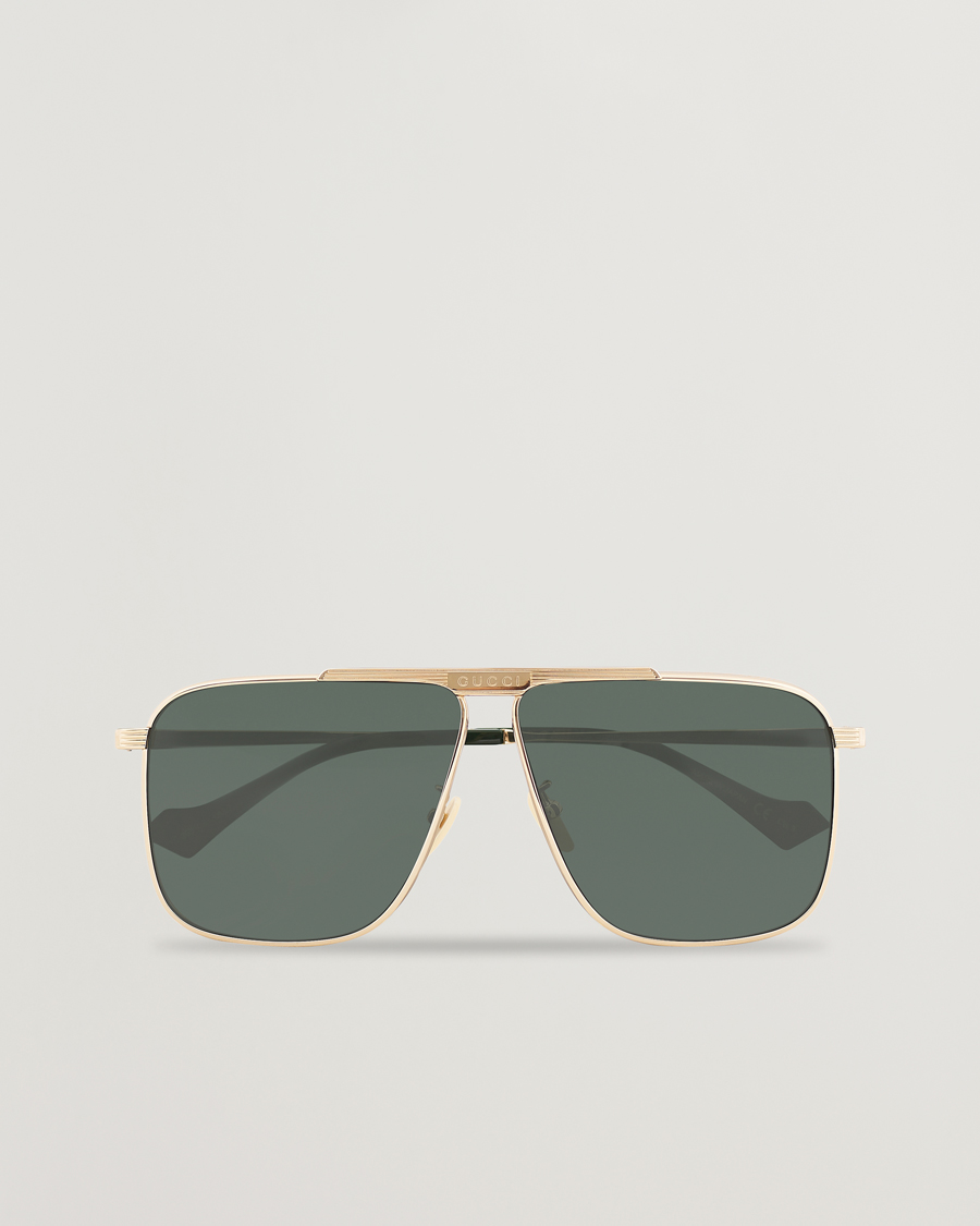 Men | GUCCI GG8040S Sunglasses Gold/Green | Gucci | GG8040S Sunglasses Gold/Green