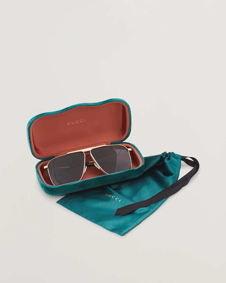 Men | GUCCI GG8040S Sunglasses Gold/Green | Gucci | GG8040S Sunglasses Gold/Green