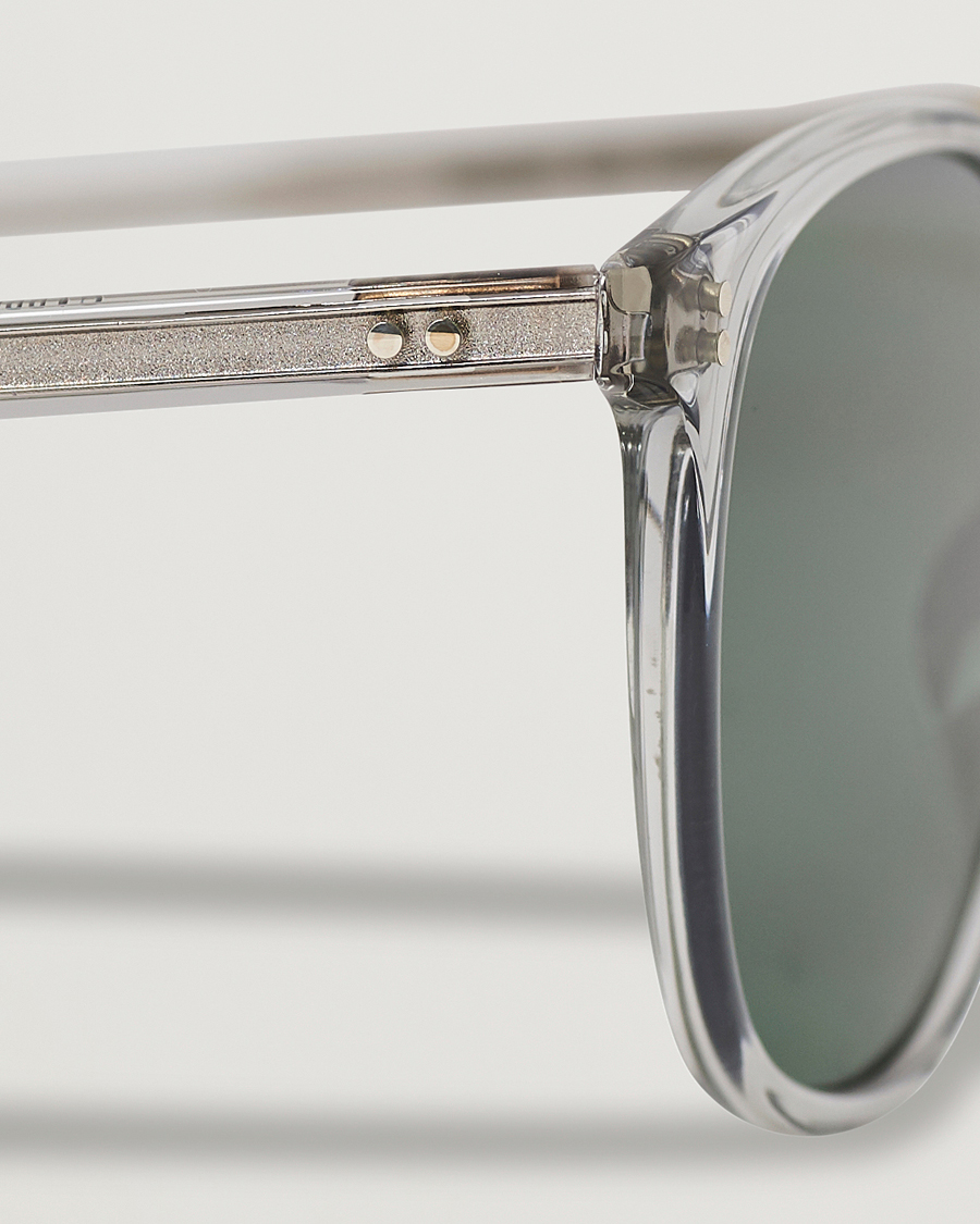 Men | Sunglasses | Garrett Leight | Kinney 49 Sunglasses Transparent/Green