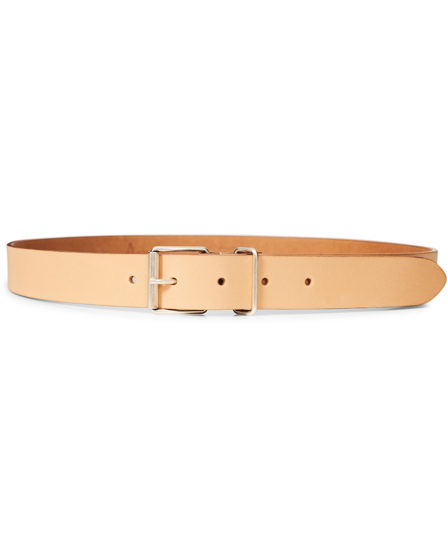 Men | Anderson's Classic Casual 3 cm Leather Belt Natural | Anderson's | Classic Casual 3 cm Leather Belt Natural