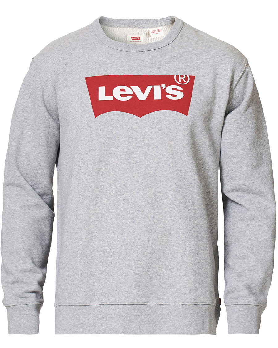 Men | Sweaters & Knitwear | Levi's | Graphic Crew Neck Sweatshirt Heather Grey