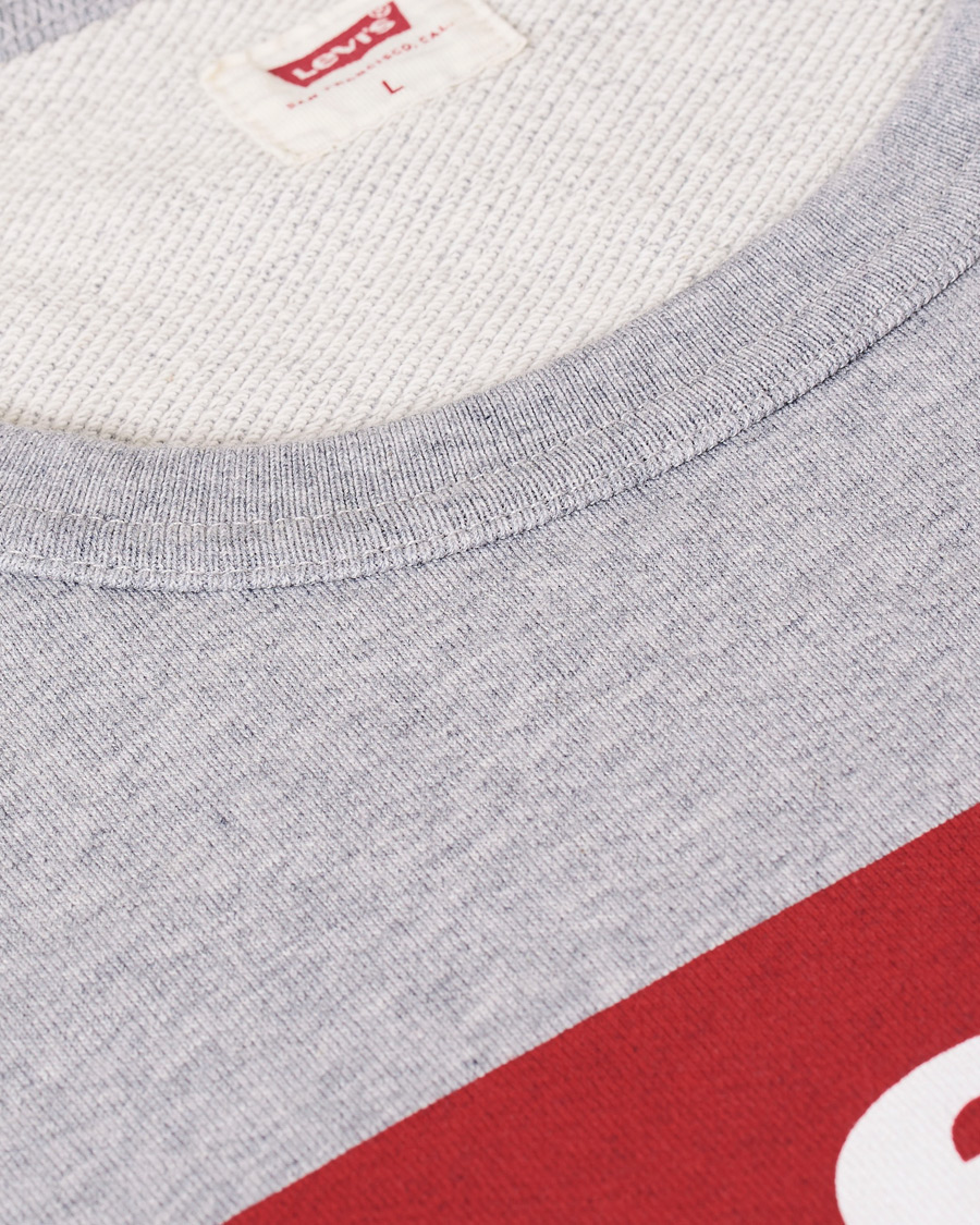 Men | Sweaters & Knitwear | Levi's | Graphic Crew Neck Sweatshirt Heather Grey