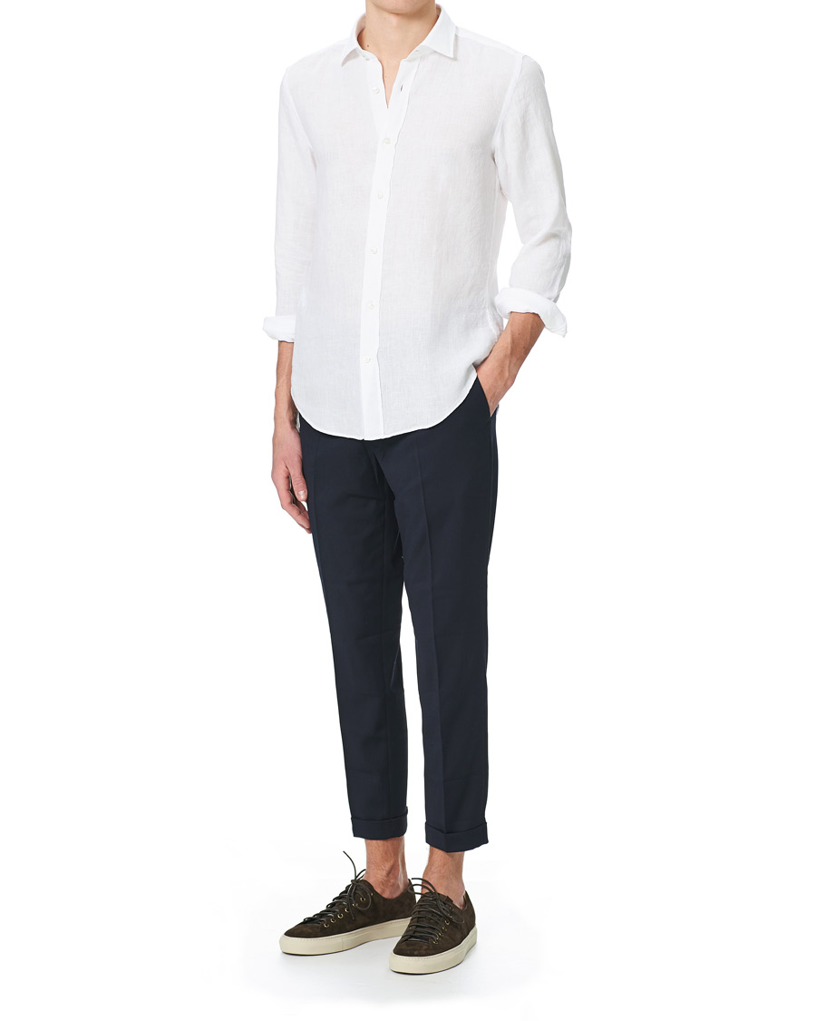 Men | Shirts | BOSS BLACK | BOSS Joy Linen Shirt White
