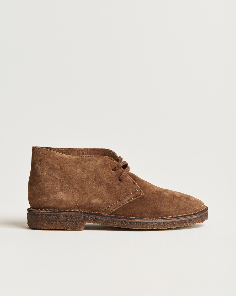 Men |  | Drake's | Clifford Suede Desert Boots Light Brown