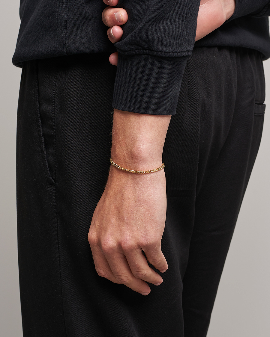 TOMWOOD Curb Bracelet M Gold 惜しく 7.7インチ