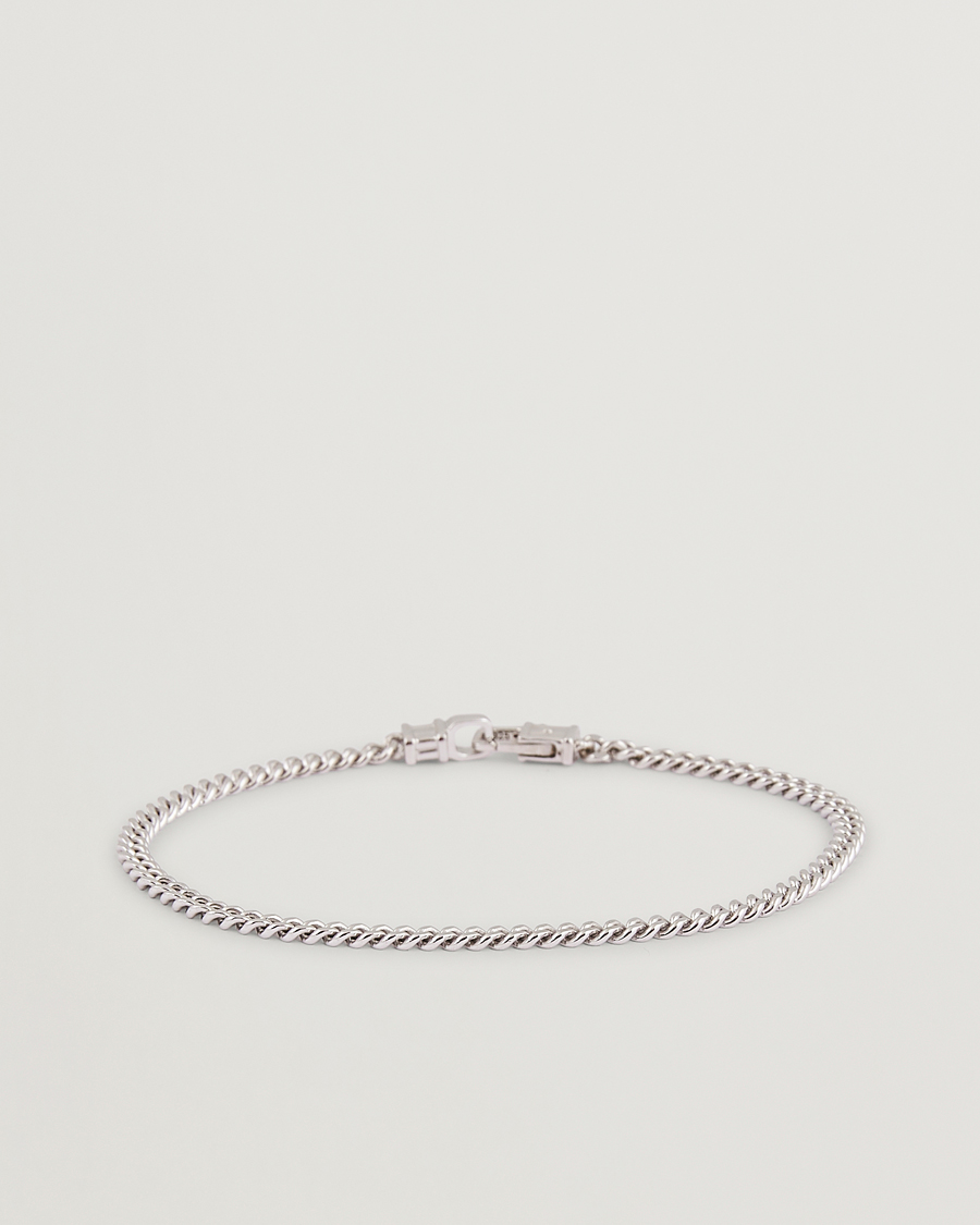 Men | Jewellery | Tom Wood | Curb Bracelet M Silver