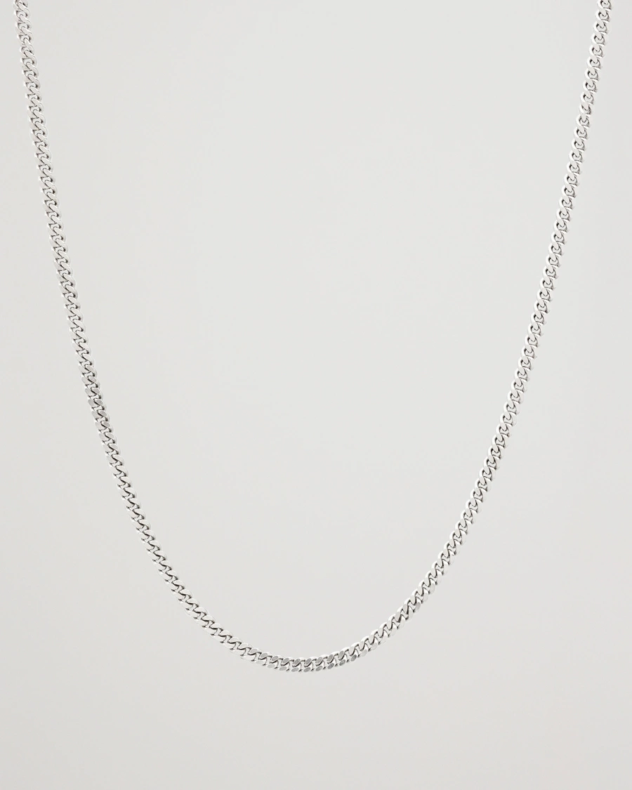 Men | Jewellery | Tom Wood | Curb Chain M Necklace Silver