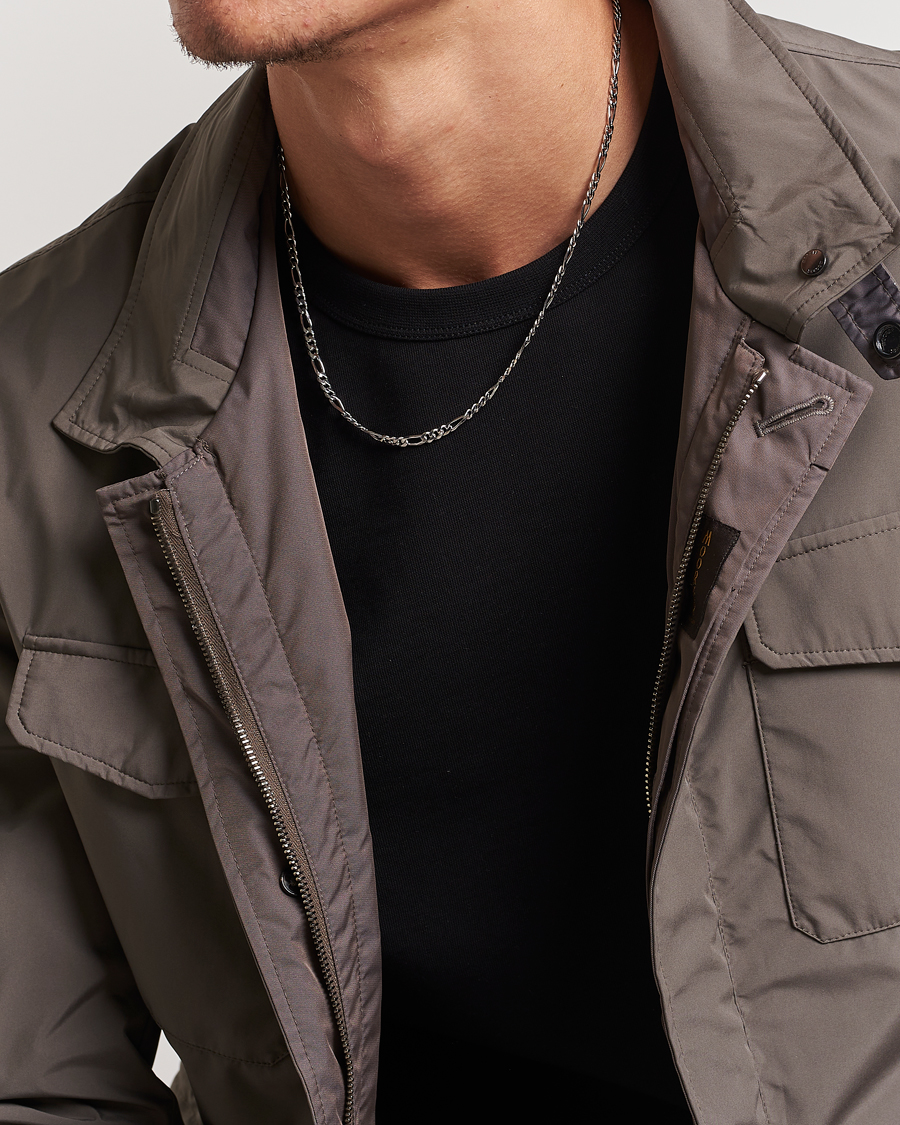 Men | Necklace | Tom Wood | Figaro Chain Necklace Silver