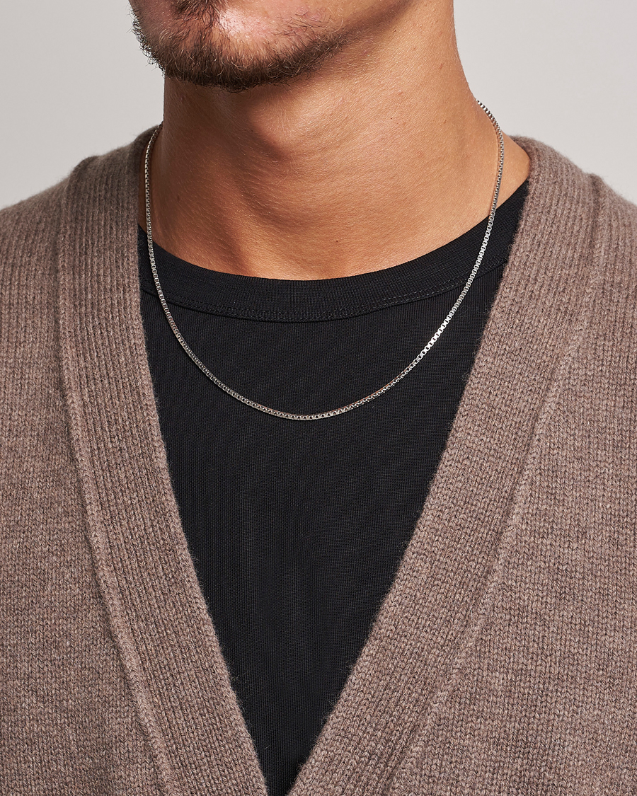 Men |  | Tom Wood | Square Chain M Necklace Silver