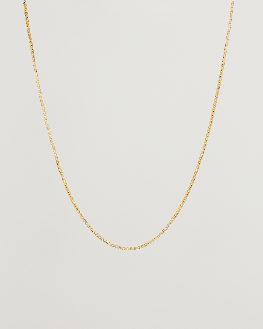 Men | Tom Wood Square Chain M Necklace Gold | Tom Wood | Square Chain M Necklace Gold