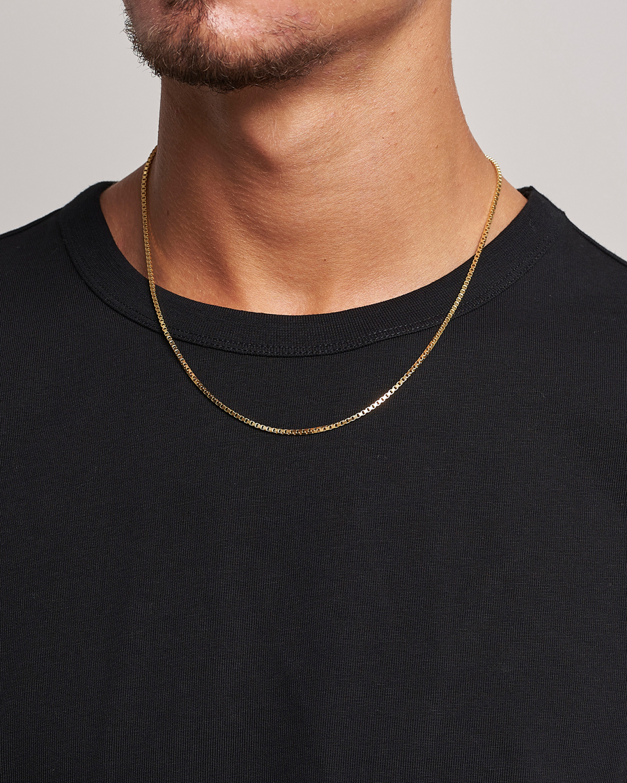 Men | Necklace | Tom Wood | Square Chain M Necklace Gold