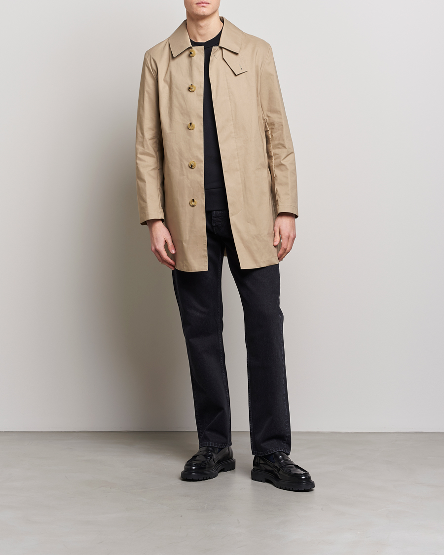 Men | Coats & Jackets | Mackintosh | Cambridge Car Coat Fawn